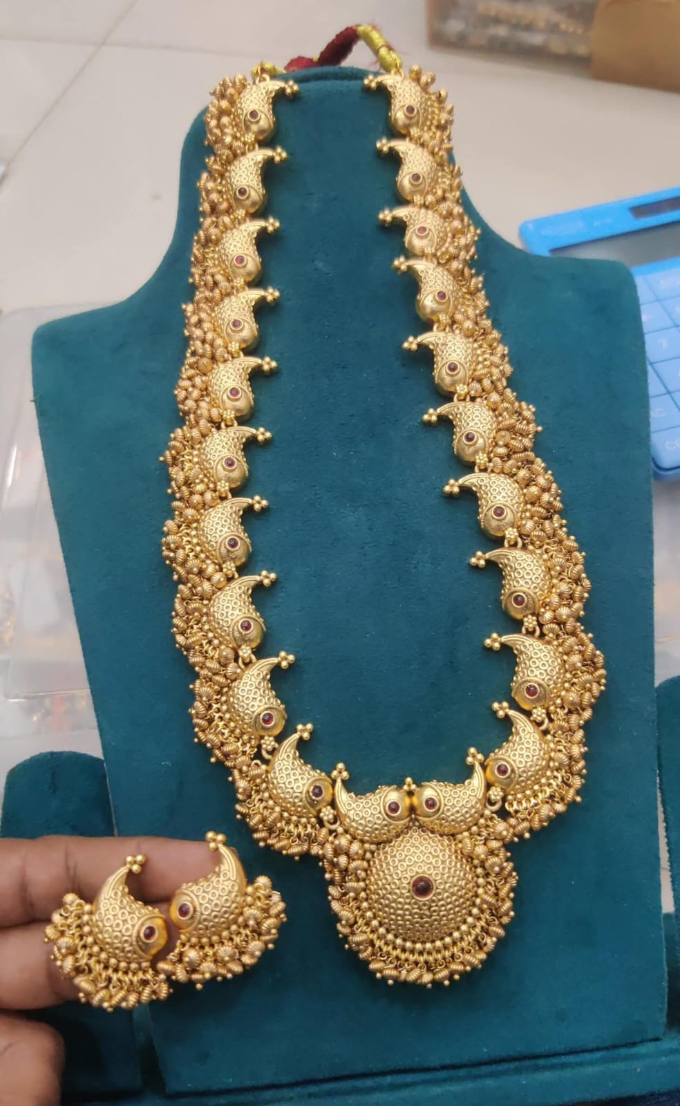Namratha Super Look Golden Haram