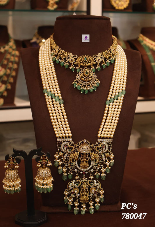 Aaarna Look Mango Mala Moti Set