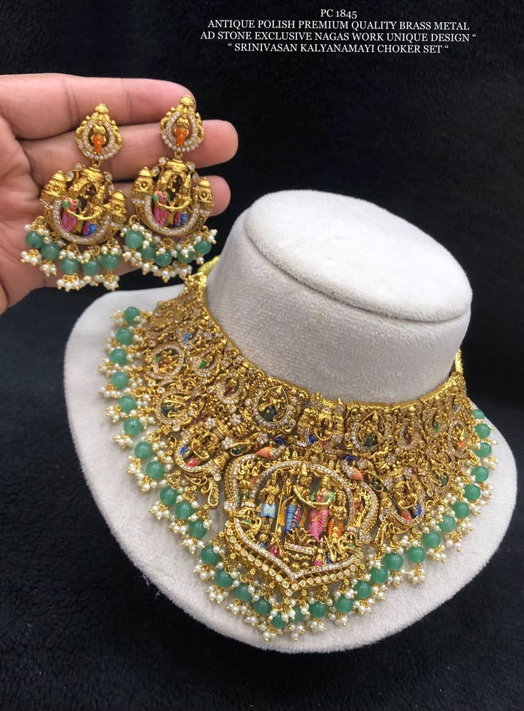Srinvasa Super AD Temple Art Jewellery