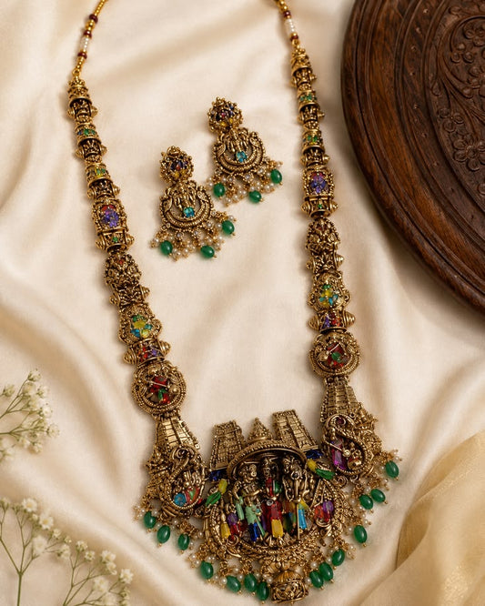 Royal Antique Temple Necklace Set