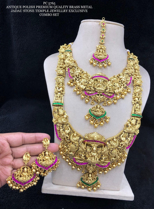 Jadau Stone Temple Jewellery For You