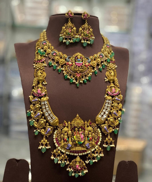 Super Hit Designer Painted Necklace Gold Plated